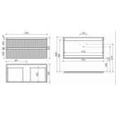 Тумба под раковину Sancos Snob R 100 SNR100W