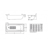 Ванна стальная BLB EUROPA 150x70