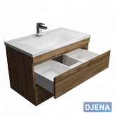 Тумба Djena Окант 100 подвеcная 2 ящика Дерево